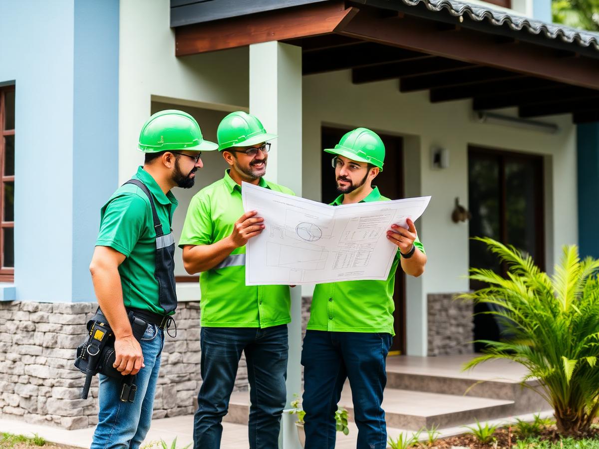 Equipe técnica da F&F Instalações